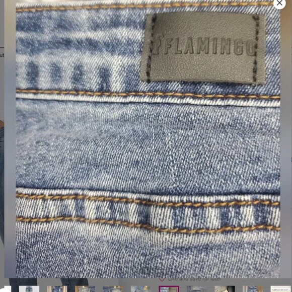Flamingals Butt Lifting Bootcut Jeans XL stretchy fits GREAT - Picture 9 of 12